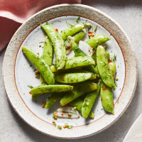 Dilly Pickled Snap Peas Recipe | EatingWell image