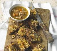 Mustard-crusted breast of lamb recipe | BBC Good Food image