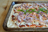 BBQ Chicken Flatbread Recipe by Zareen Syed image