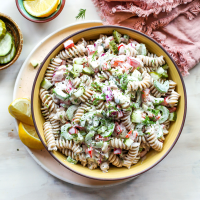 Dill-Pickle Pasta Salad with Creamy Dill Dressing Recipe ... image