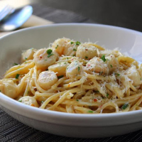 Creamy Bay Scallop Spaghetti | Allrecipes image