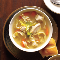 Old-Fashioned Chicken Noodle Soup Recipe | MyRecipes image