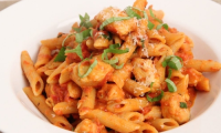Penne Vodka with Chicken Recipe | Laura in the Kitchen ... image