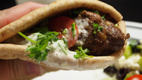 Lamb or Beef Kebab Pitas With Tzatziki Recipe - Food.com image