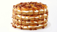 Naked Peach Cobbler Cake Recipe - Tablespoon.com image