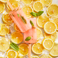 Fresh-Squeezed Pink Lemonade Ice Pops Recipe | EatingWell image