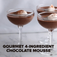 Gourmet 4-Ingredient Chocolate Mousse - Tasty image