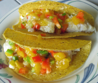 Fish Tacos With Mango Salsa Recipe - Food.com image