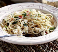 Crab & lemon spaghetti recipe | BBC Good Food image