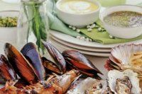 Barbecued seafood platter Recipe | Good Food image