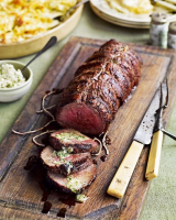 Barbecued fillet of beef with horseradish butter recipe ... image