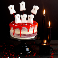 PEEPS® Halloween Red Velvet Layer Cake | Ready Set Eat image