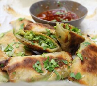 Avocado Egg Rolls With Sweet and Spicy Dipping Sauce ... image