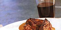 Buffalo Steak and Onion Confit on Garlic Toasts Recipe ... image