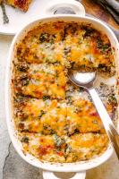Ground Beef and Cauliflower Rice Casserole | Low Carb + Keto image