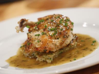 Pan Seared Chicken Breast with Herb Jus and Potato ... image