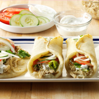 Pressure-Cooker Shredded Chicken Gyros Recipe: How to Make It image