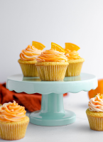 Orange Creamsicle Cupcakes - Fresh April Flours image