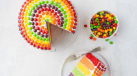 Skittles™ Rainbow Cake Recipe - Tablespoon.com image