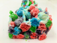 Vegan Rainbow Marshmallow Krispy Treats - Any reason vegans image