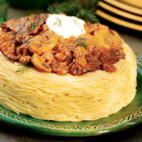 Pasta Ring Recipe | MyRecipes image
