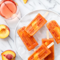 Peach Rosé Popsicles | Love and Olive Oil image