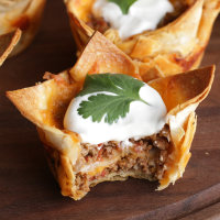 Crunchy Taco Cups Recipe by Tasty image