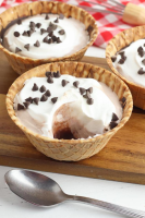 Chocolate Pudding Pie Waffle Cups! BEST Chocolate Recipe ... image