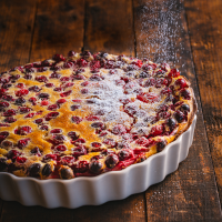 Cranberry Clafoutis Recipe | EatingWell image