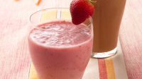 Fresh Strawberry Smoothies Recipe - BettyCrocker.com image