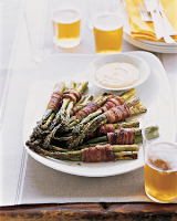Bacon-Wrapped Asparagus Bundles with Spicy Dipping Sauce ... image