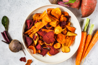 Healthy Vegetable Chips Recipe | No Money No Time image
