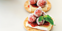 Sparkling Cranberry and Brie Bites Recipe Recipe | Epicurious image