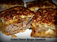 Colleen's Grilled Cheese Burgers | Just A Pinch Recipes image