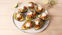 Best Taco Stuffed Avocados Recipe - How To Make Taco ... image