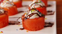 Best Skinny Mini Watermelon Cakes Recipe - How to Make ... image
