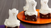 Ghostly PEEPS® Brownies Recipe - BettyCrocker.com image