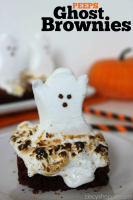 PEEPS Ghost Brownies Recipe - CincyShopper image