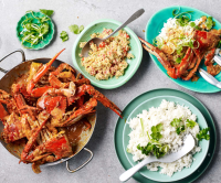 Mark Labrooy's Chilli crab with coconut rice and sambal ... image