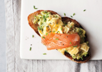 Scrambled Eggs, Avocado, and Smoked Salmon on Toast Recipe ... image