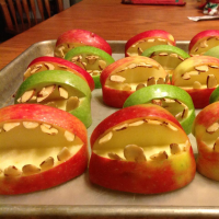 Halloween Fruit Apple Teeth Treats | Allrecipes image