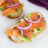 Salmon and Avocado Toast | A Zesty Bite image