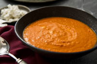 Tomato Bisque With Fresh Goat Cheese Recipe - NYT Cooking image