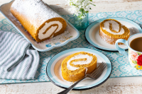 Best Pumpkin Roll Recipe - How To Make A Pumpkin Roll Cake image