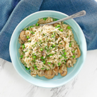 Parmesan-Mushroom Risotto with Peas – Instant Pot Recipes image