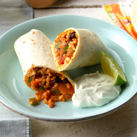 Quick Bean and Rice Burritos Recipe: How to Make It image