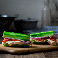 Cucumber Turkey Sub Sandwich Recipe | EatingWell image