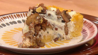 Polenta Deep-Dish White Pizza with Mushrooms and Sausage ... image