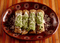 Chicken Taquitos [Flautas] with an Avocado Salsa image