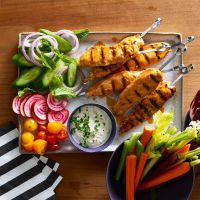 Buffalo chicken skewers with blue cheese dipping ... - WW USA image